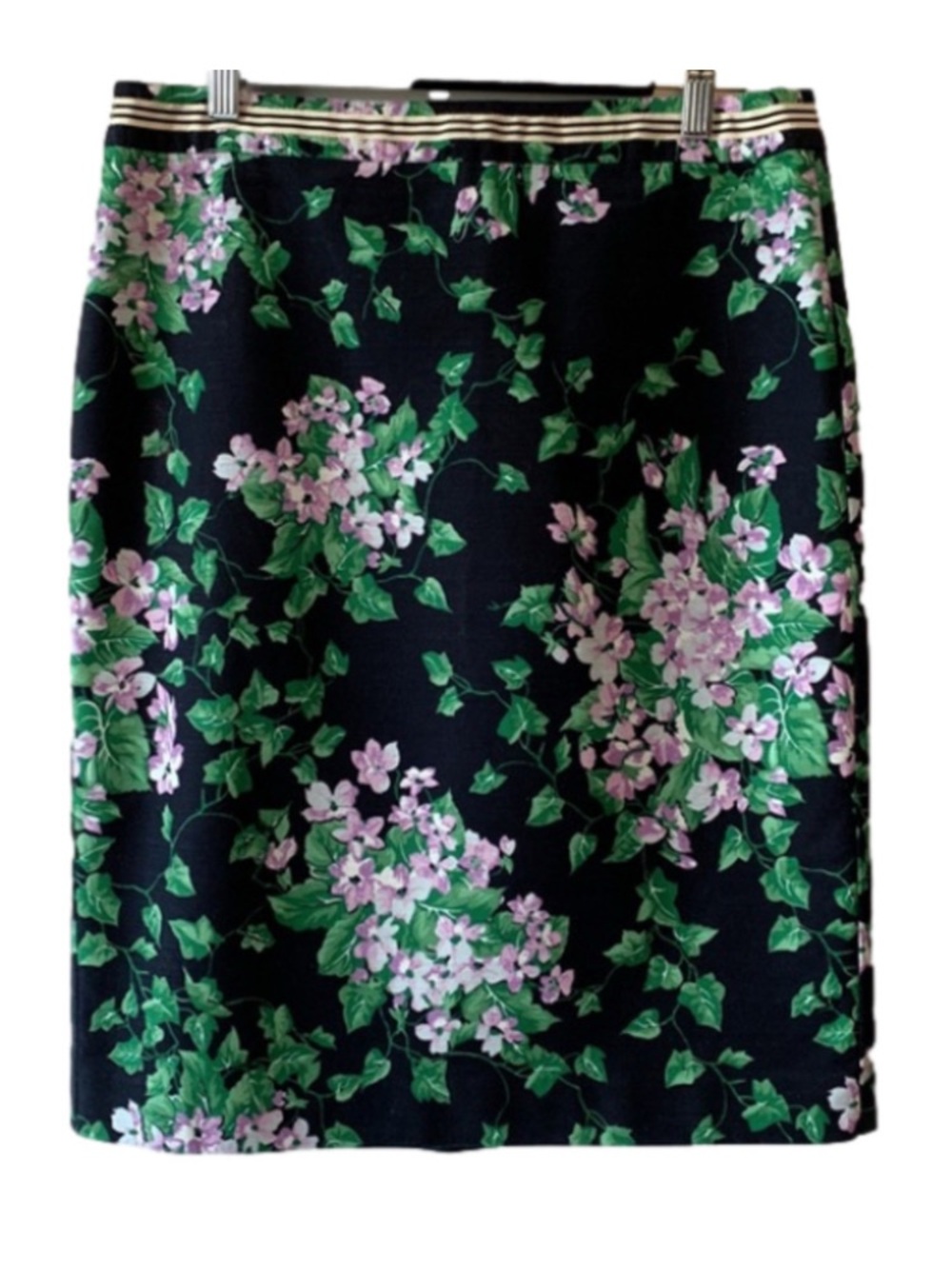 TALBOTS Oprah Magazine Collection Floral Cotton Pencil Skirt